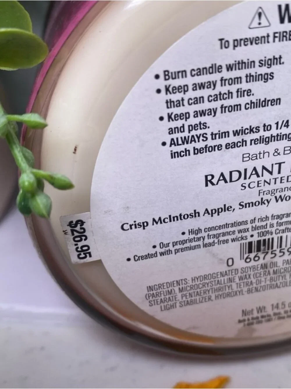 “Pumpkin Cinnamon Bun” & “Radiant Red Maple” BBW  3 Wick Candles- NOT NEW